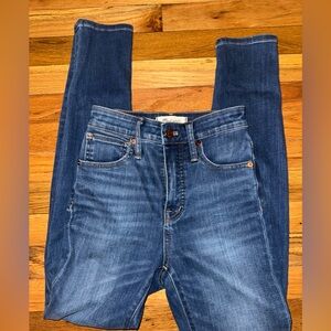 Madewell Women's Dark Blue Skinny Jeans